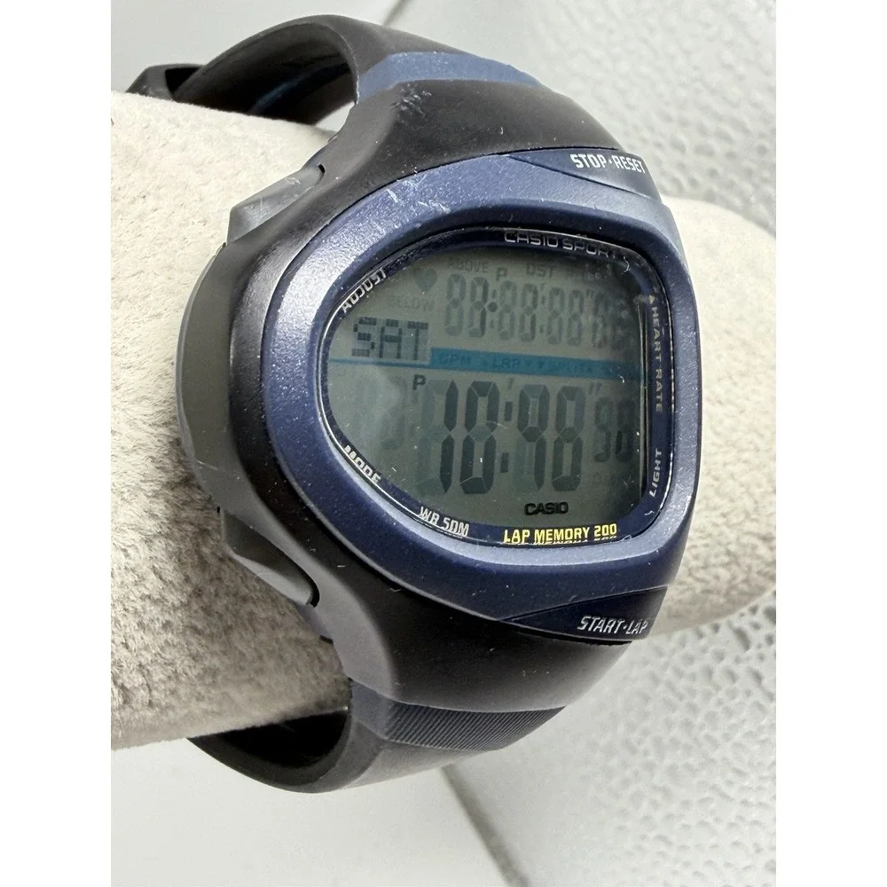 Casio CHR-100 Sport Phys New Battery Mens Watch Blue Black 46MM 7.5